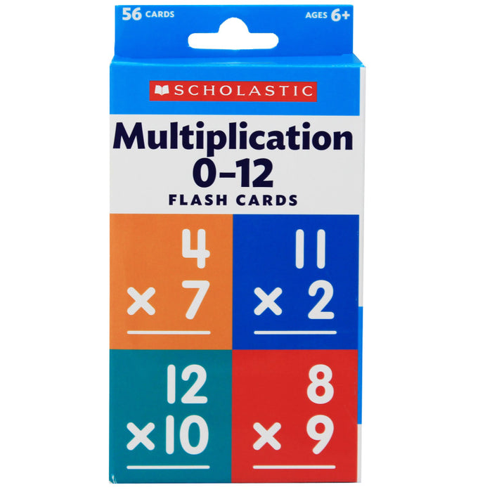 Scholastic Teaching Solutions SC-823357 Flash Cards: Multiplication 0 - 12