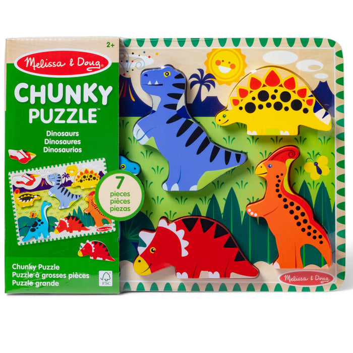 Melissa & Doug LCI3747 Dinosaurs Chunky Puzzle