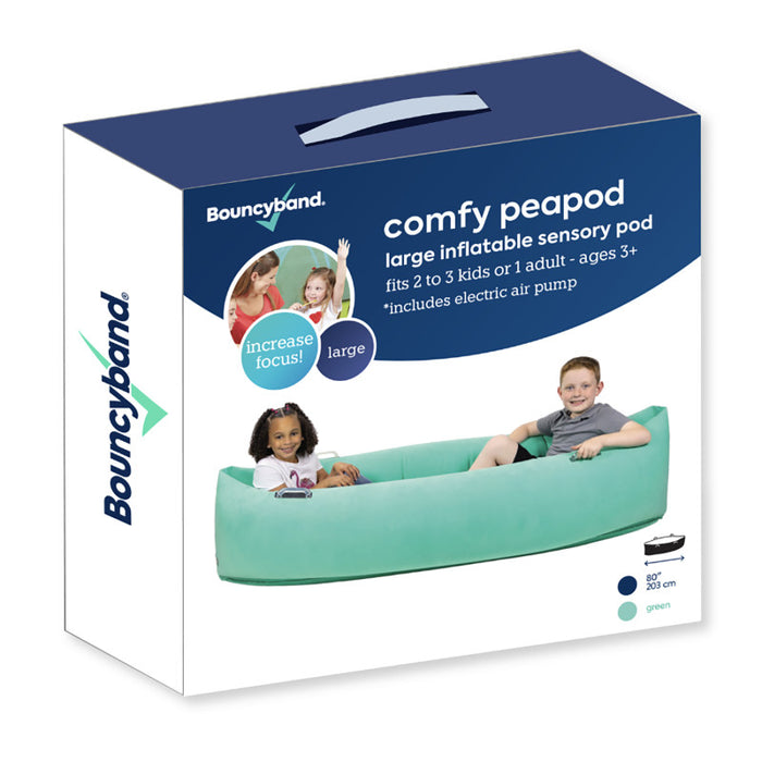 Bouncyband BBAPD80GR Comfy Peapod, Inflatable Sensory Pod , 80", Green