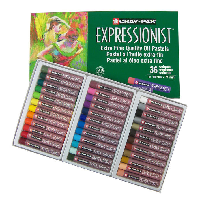 Sakura SAKXLP36 Cray-Pas Expressionist Oil Pastel Chalk, Assorted Colors, 36-Piece Set