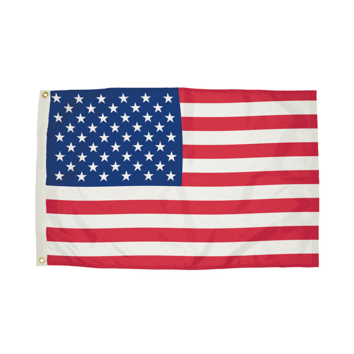FlagZone FZ-1002091 Durawavez Nylon Outdoor U.S. Flag with Heading & Grommets, 4' x 6'
