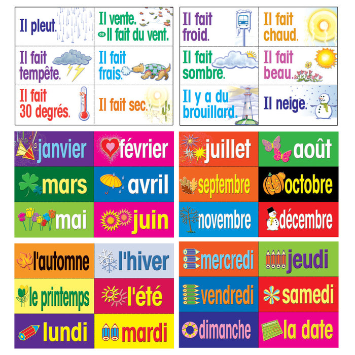 Poster Pals PSZP135 French Multi-Purpose Card Set