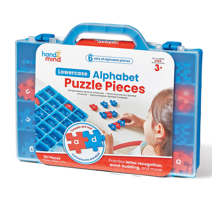 Hand2Mind HTM96994 Lowercase Alphabet Puzzle Pieces