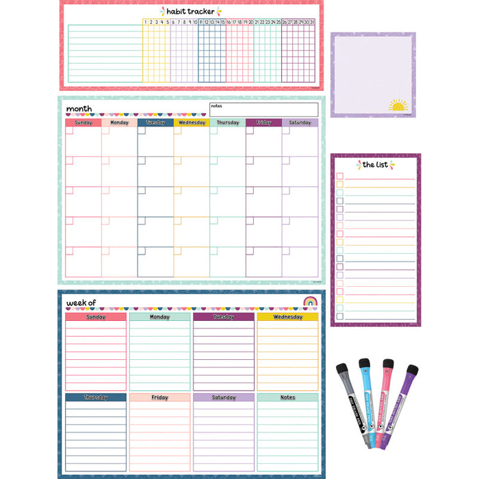 Teacher Created Resources TCR77403 Oh Happy Day Dry-Erase Magnetic Calendar Set