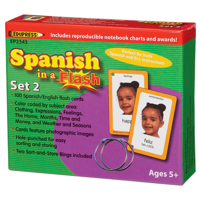 Edupress EP-2343 Spanish in a Flash&trade; Set 2
