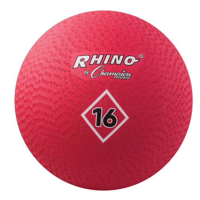 Champion Sports CHSPG16RD Playground Ball, 16", Red