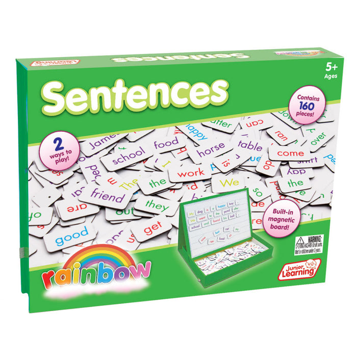 Junior Learning JRL612 Rainbow Sentences, 160 Pieces