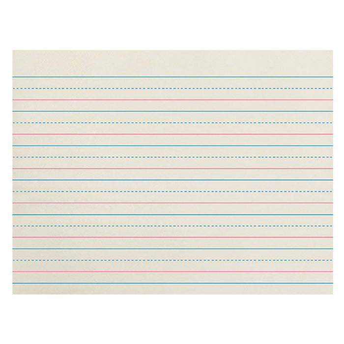 Zaner-Bloser PACZP2609 Newsprint Handwriting Paper, Dotted Midline, Grade K, 3/4" x 3/8" x 3/8" Ruled Long, 10-1/2" x 8", 500 Sheets