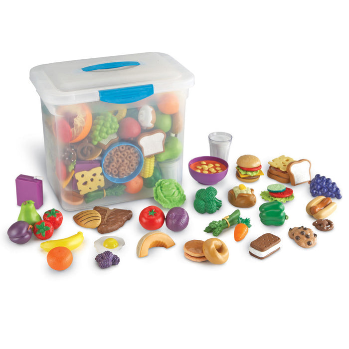 Learning Resources LER9723 New Sprouts Classroom Play Food Set in Large Tote