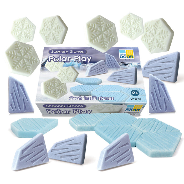 Yellow Door YUS1206 Scenery Stones &ndash; Polar Play, Set of 18