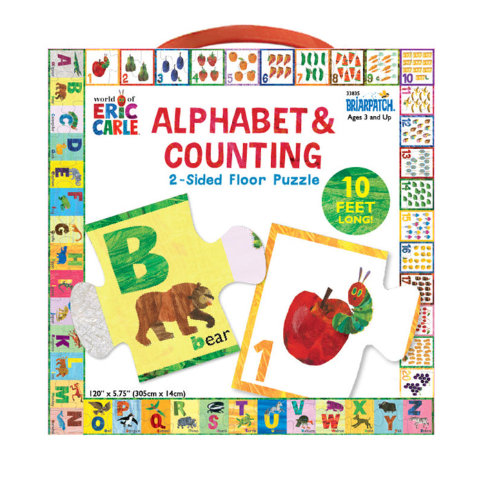 Briarpatch UG-33835 The World of Eric Carle&trade; Alphabet & Counting 2-Sided Floor Puzzle