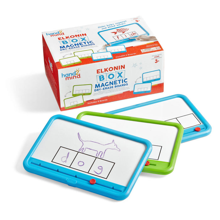 Hand2Mind HTM94476 Elkonin Box Magnetic Dry-Erase Board Set