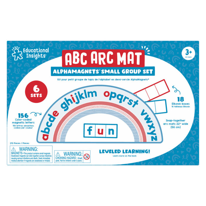 Educational Insights EI-1663 AlphaMagnets ABC Arc Mat, Pack of 6