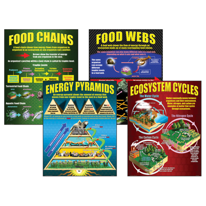 McDonald Publishing MC-P059 Ecosystems Posters, Set of 4