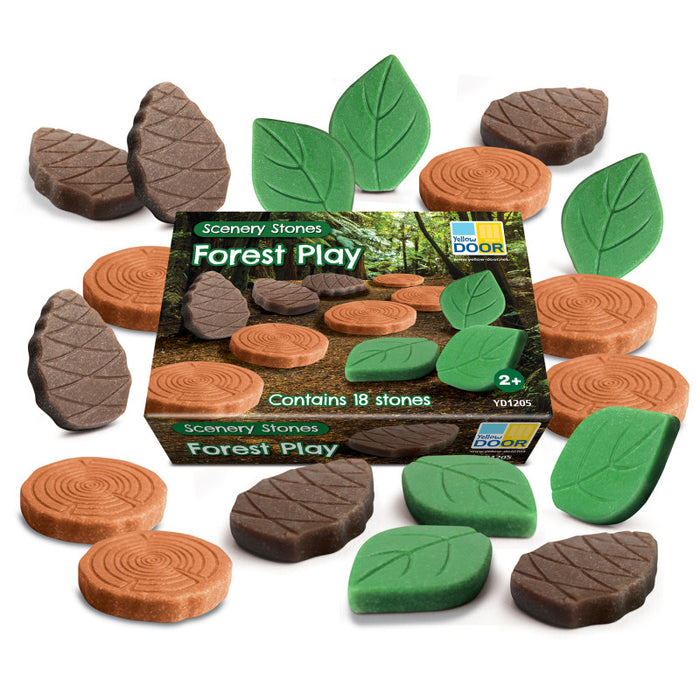 Yellow Door YUS1205 Scenery Stones &ndash; Forest Play, Set of 18