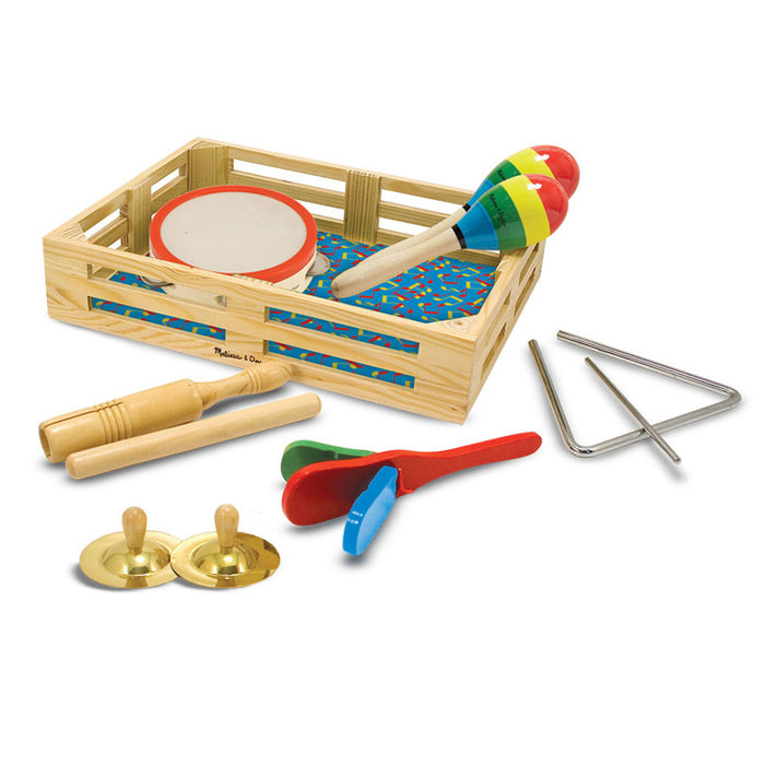 Melissa & Doug LCI488 Band-in-a-Box - Clap! Clang! Tap!, 10 Pieces