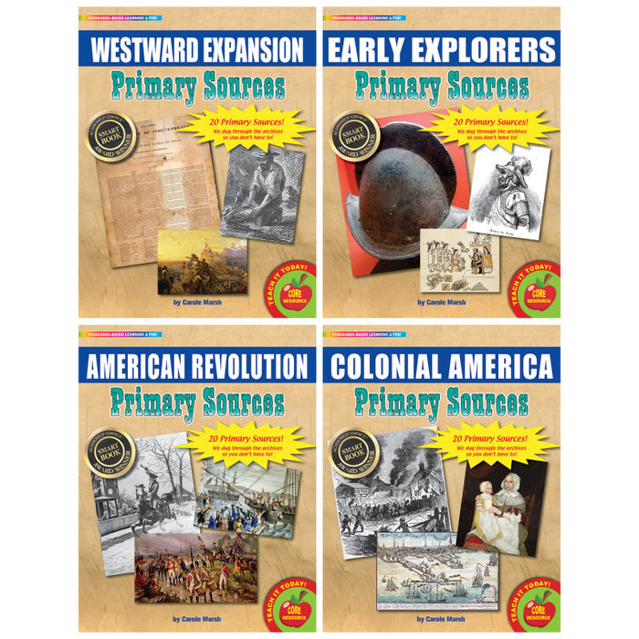 Gallopade GALPSSEARKS Early American History Primary Sources Set, 4 Packs