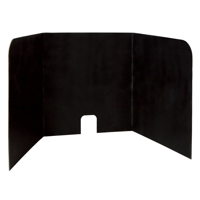 Pacon PAC3795 Computer Lab Privacy Board, Black, 22"H x 22"W x 20"D, 4 Boards