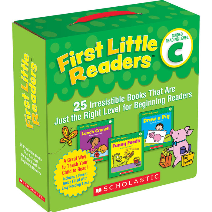Scholastic Teaching Solutions SC-523151 First Little Readers&trade; Book Parent Pack, Guided Reading Level C, Set of 25 Books