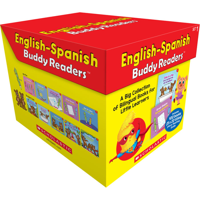 Scholastic Teaching Solutions SC-9781546160465 English-Spanish Buddy Readers: Set 1, Multiple-Copy Set, 100 Books