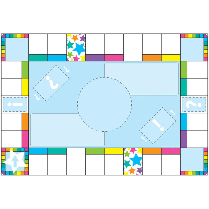 Ashley Productions ASH91059 Smart Poly&trade; Chart, 13" x 19", Game Board Squares