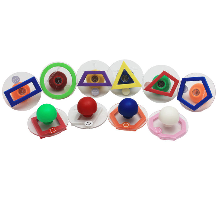 READY 2 LEARN CE-6736 Giant Stampers - Geometric Shapes - Outline - Set of 10
