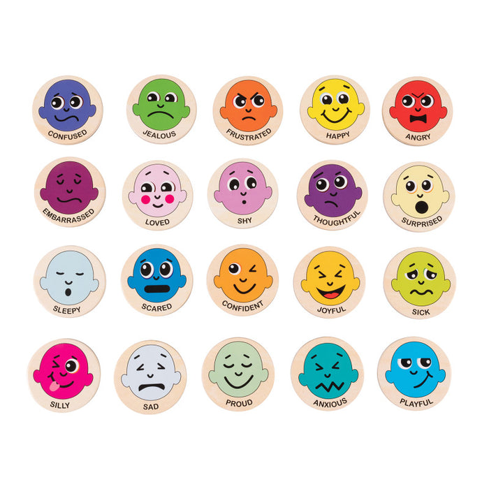 Spark & Wow CTUSW400026 Emotions Wooden Magnets