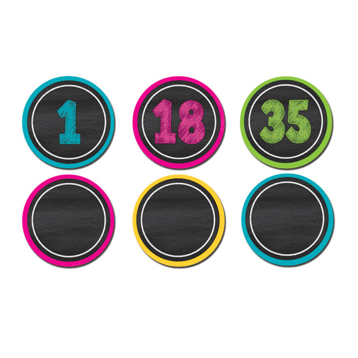 Teacher Created Resources TCR77280 Chalkboard Brights Numbers Magnetic Accents