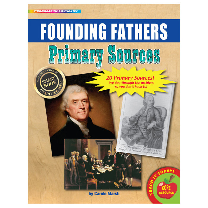 Gallopade GALPSPFOU Primary Sources, Founding Fathers
